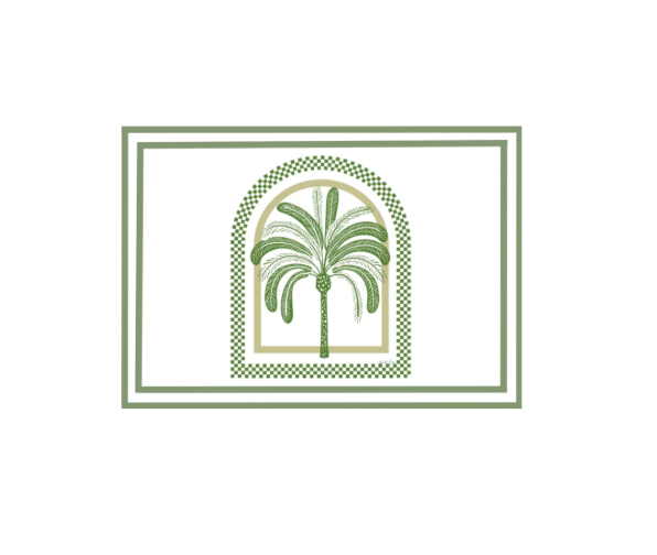 Palm Blue Placemat Pad (Pack of 25)