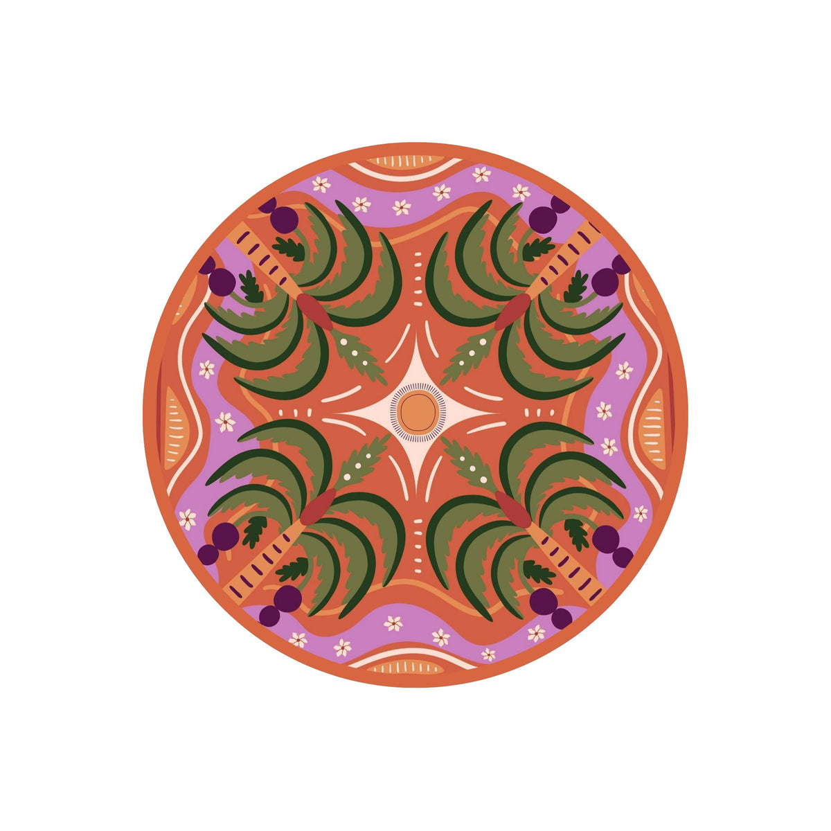 Arabian Palm Luxury Drinks Coasters (Pack of 12)