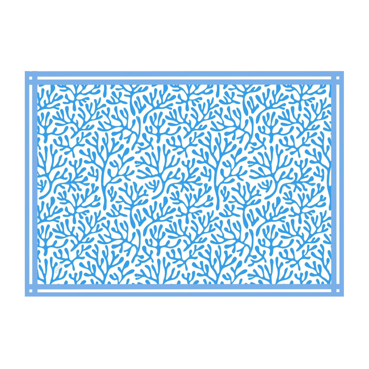 Coral Blue Placemats (Pad of 24)