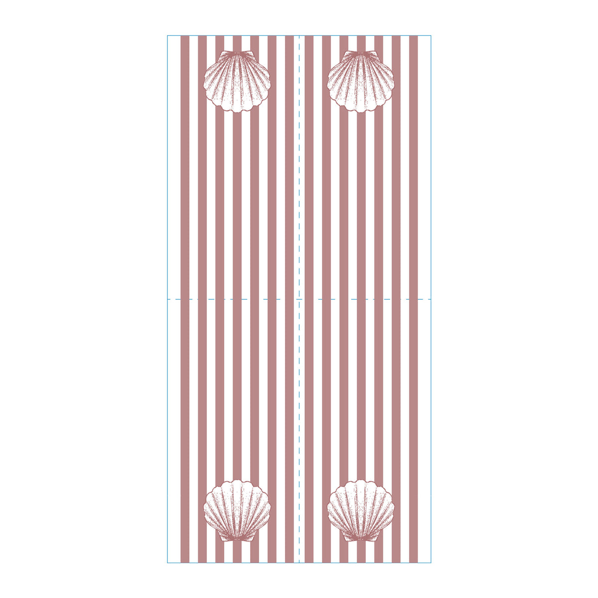 Shell Pink Skinny Napkins (Pack of 25)