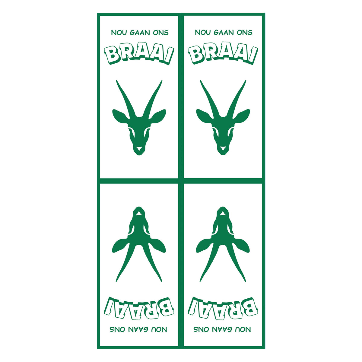 Braai - Nou Gaan Ons Braai Skinny Napkins (Pack of 25)