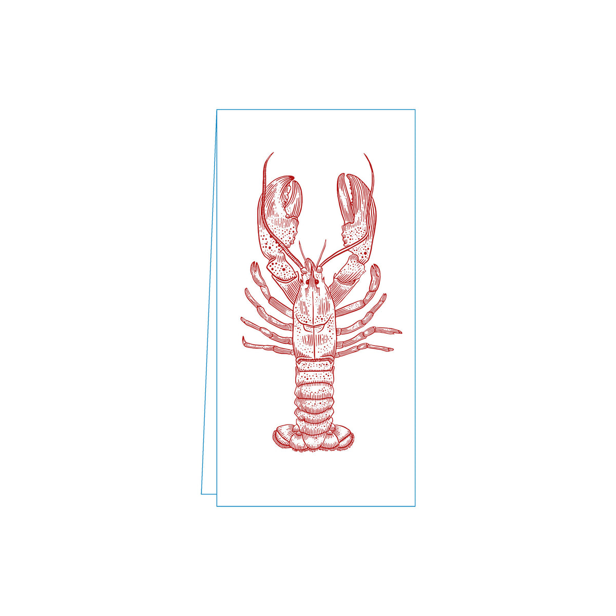 Lobster Red Skinny Napkins (Pack of 25)
