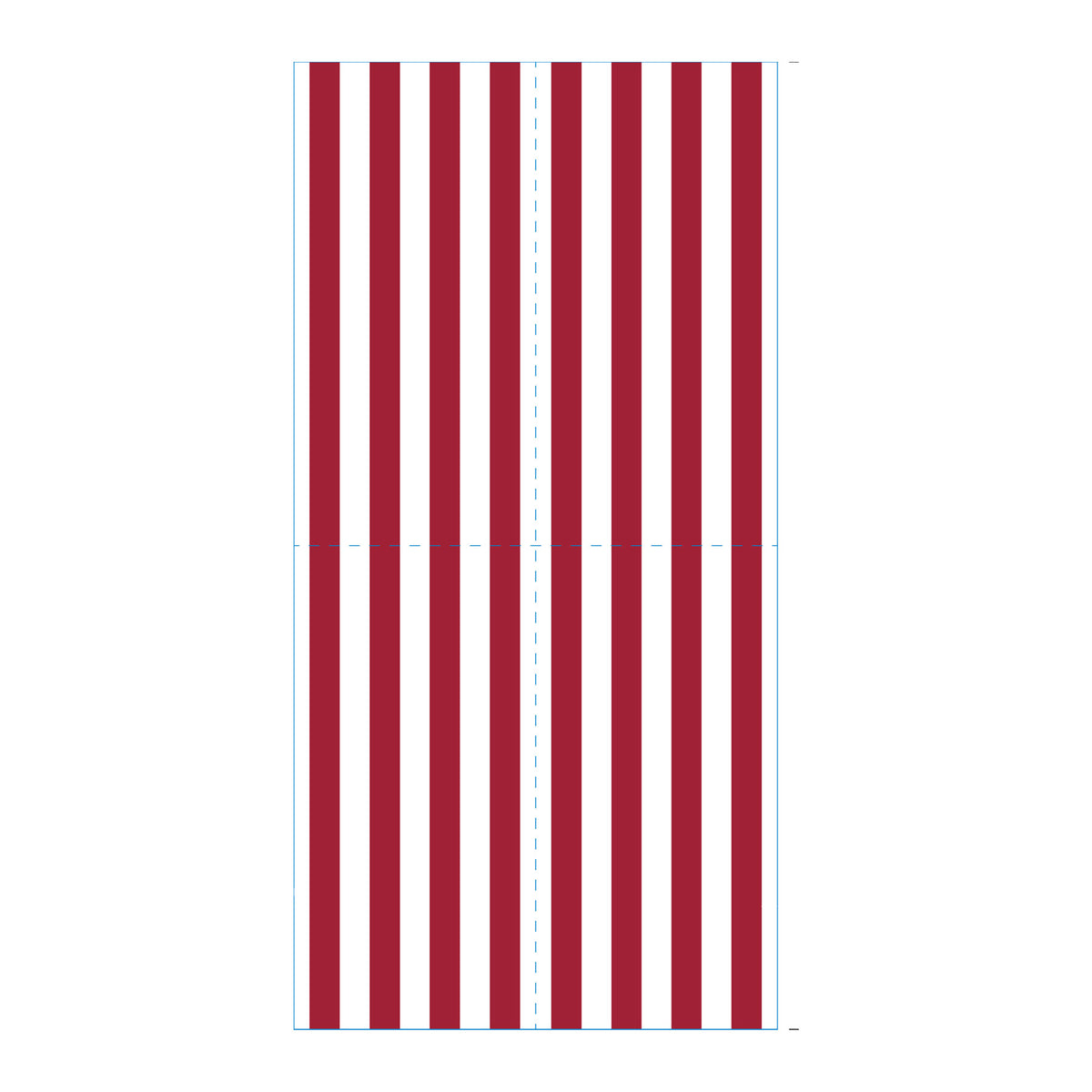 Stripe Red Skinny Napkins (Pack of 25)
