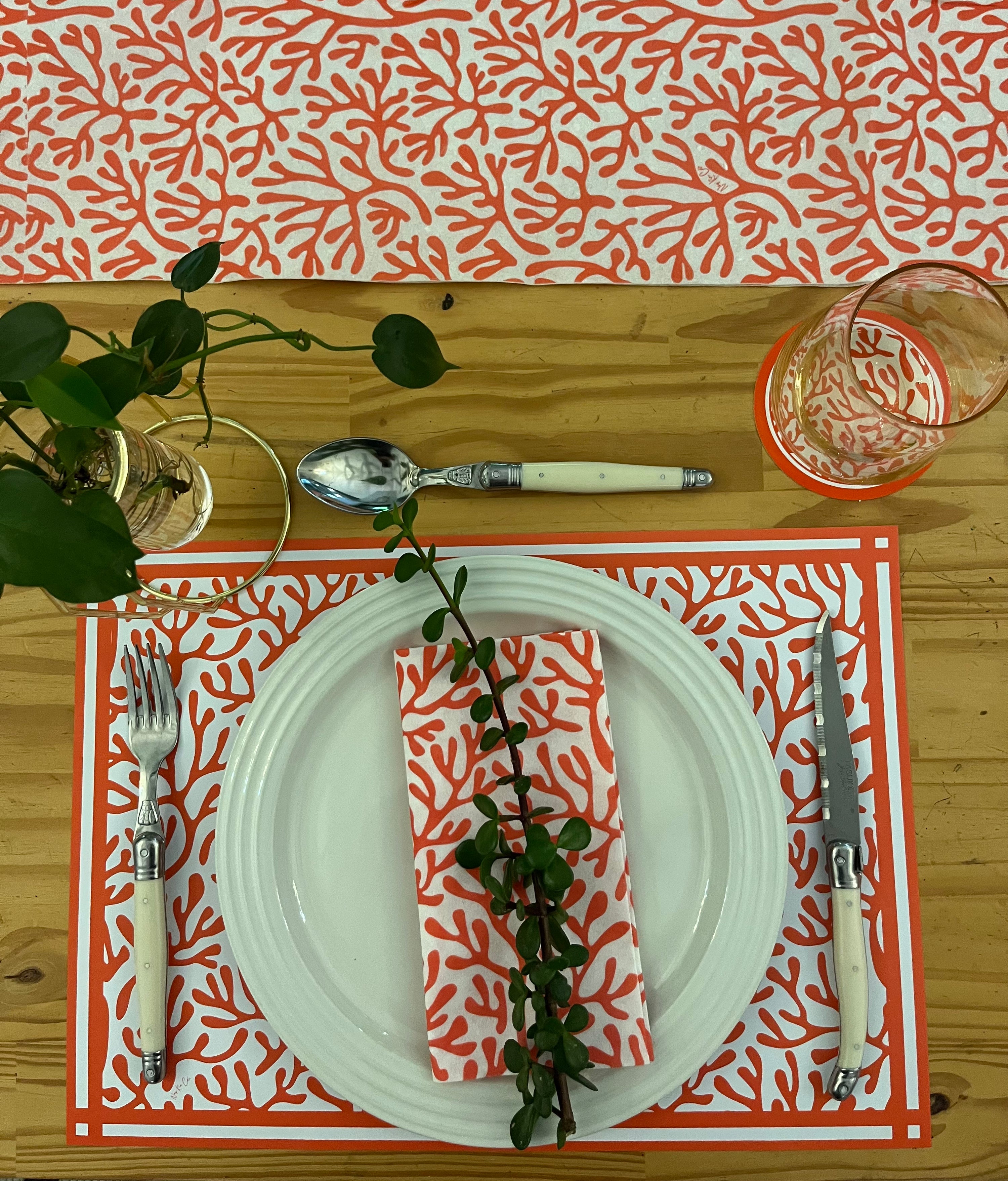 Coral Placemats (Pad of 24)