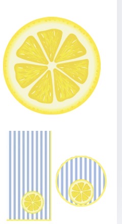 Citrus Lemon Placemat Pad (Pack of 25)