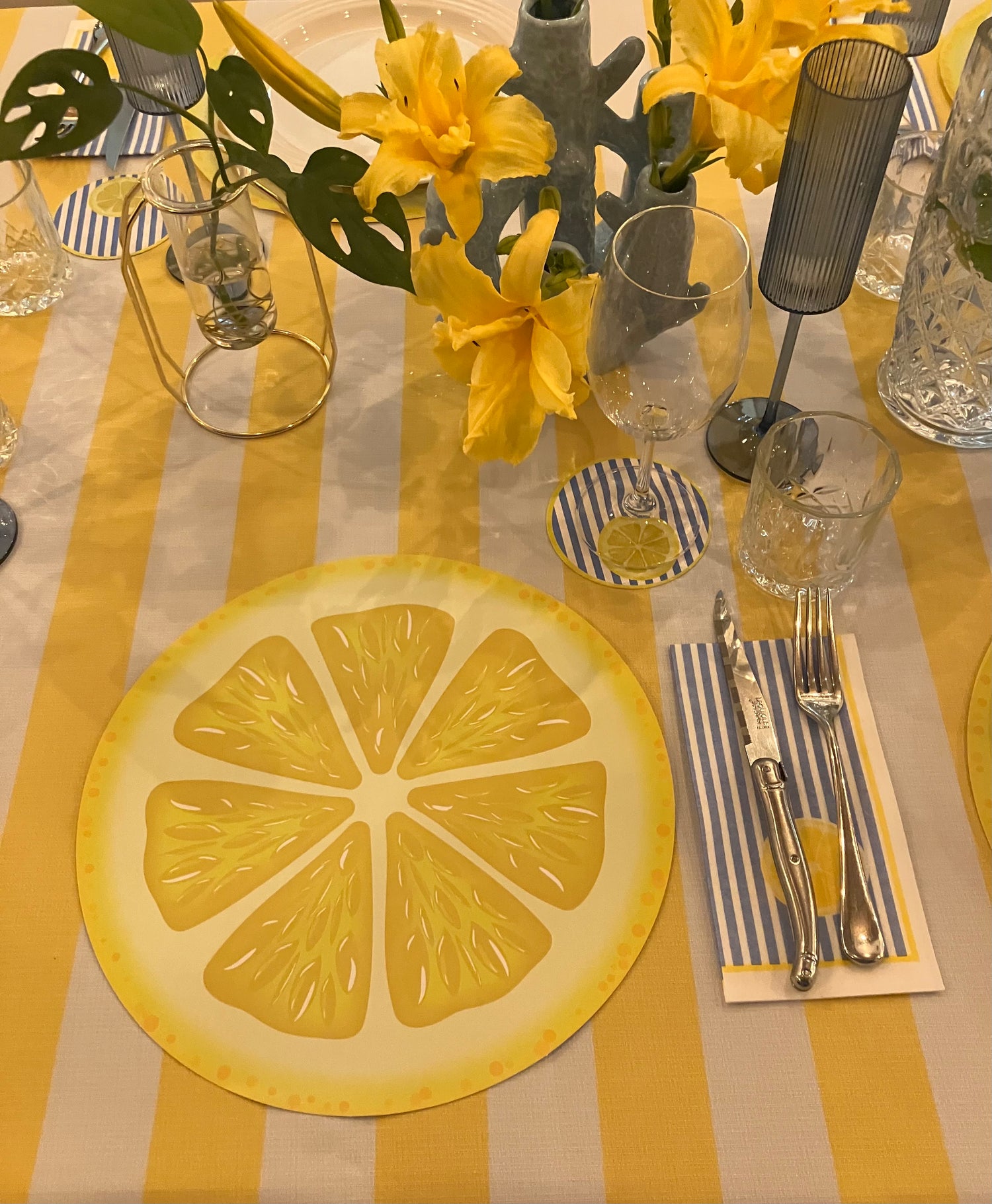 Citrus Lemon Placemat Pad (Pack of 25)
