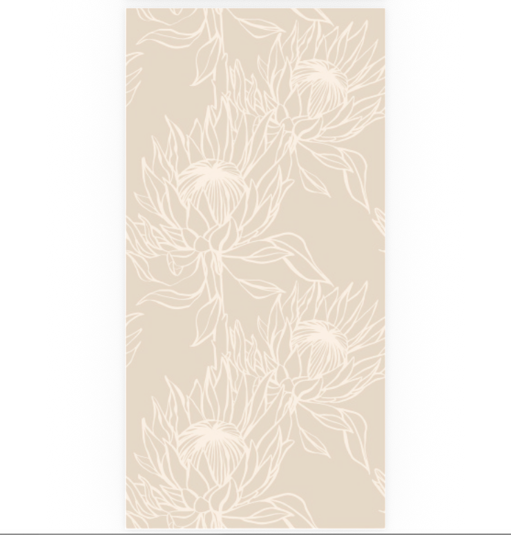 Protea Sand Skinny Napkins (Pack of 25)