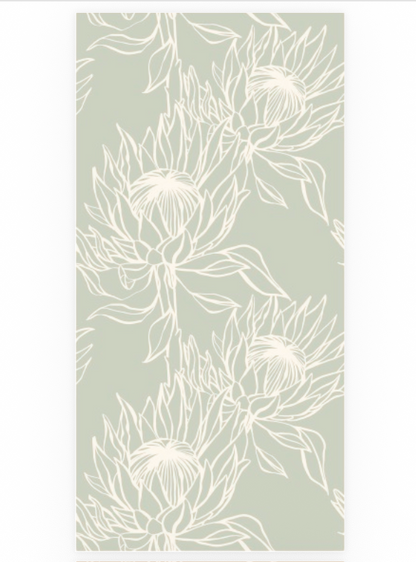 Protea Sage Skinny Napkins (Pack of 25)