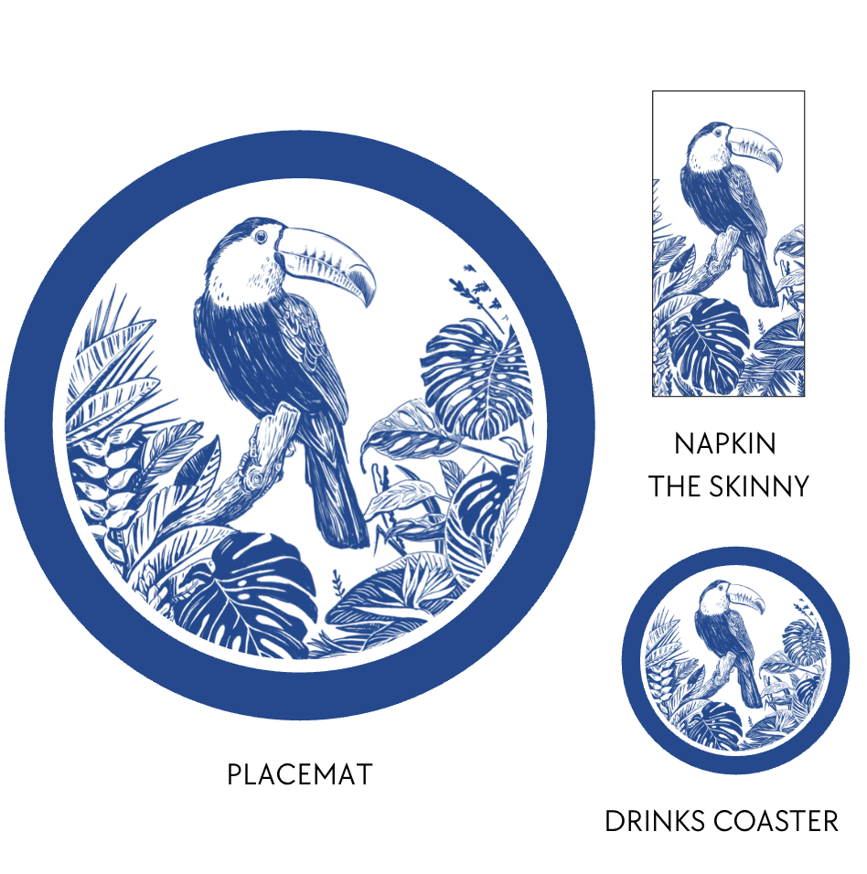 Toucan Placemat Pad (Pack of 25)