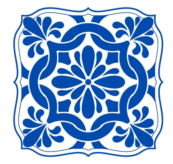 The Tile Placemat Pad (Pack of 25) - Blue