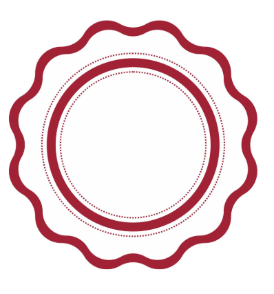 Scalloped Blue Paper Placemats (Pad of 24)