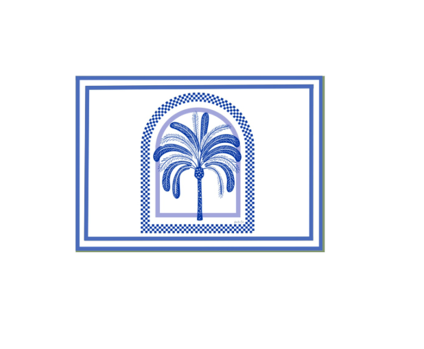 Palm Blue Placemat Pad (Pack of 25)