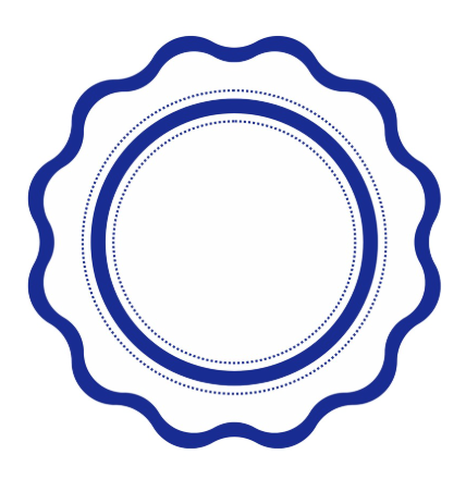 Scalloped Blue Paper Placemats (Pad of 24)