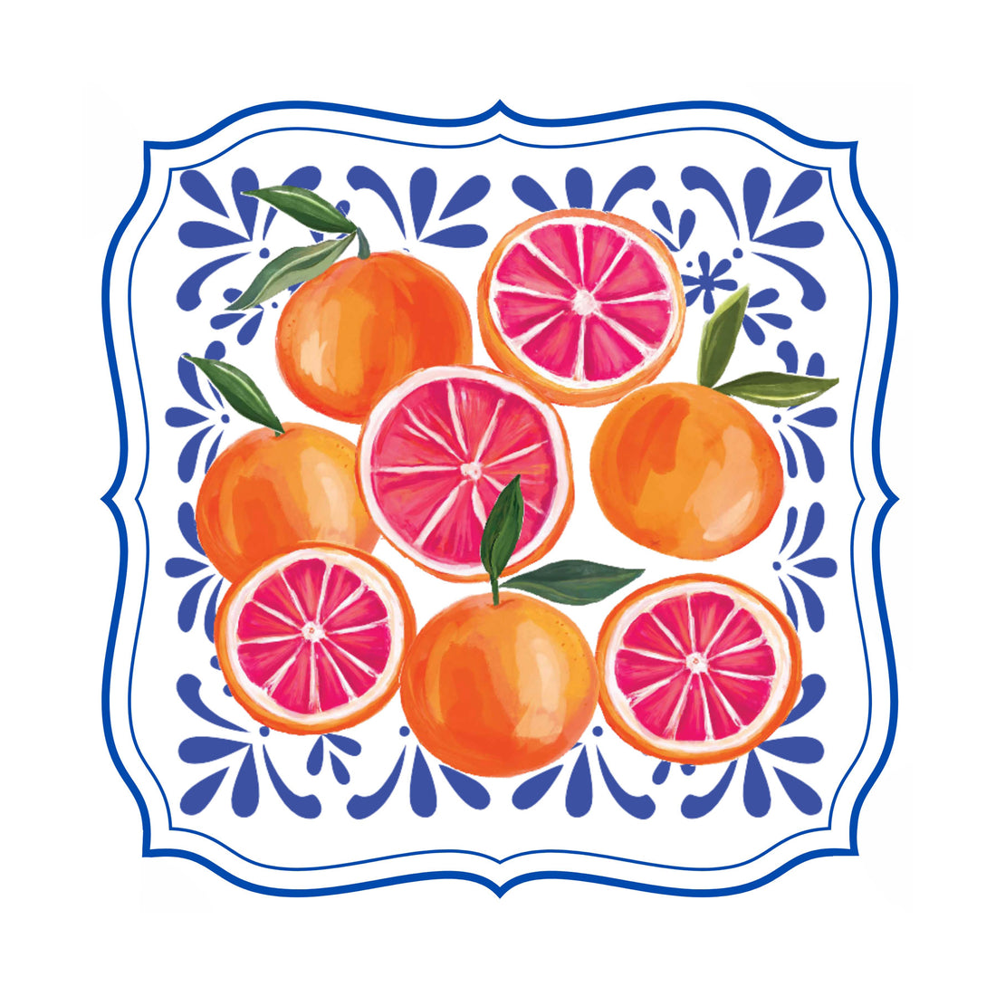 Blood Orange Paper Placemats (Pad of 24)