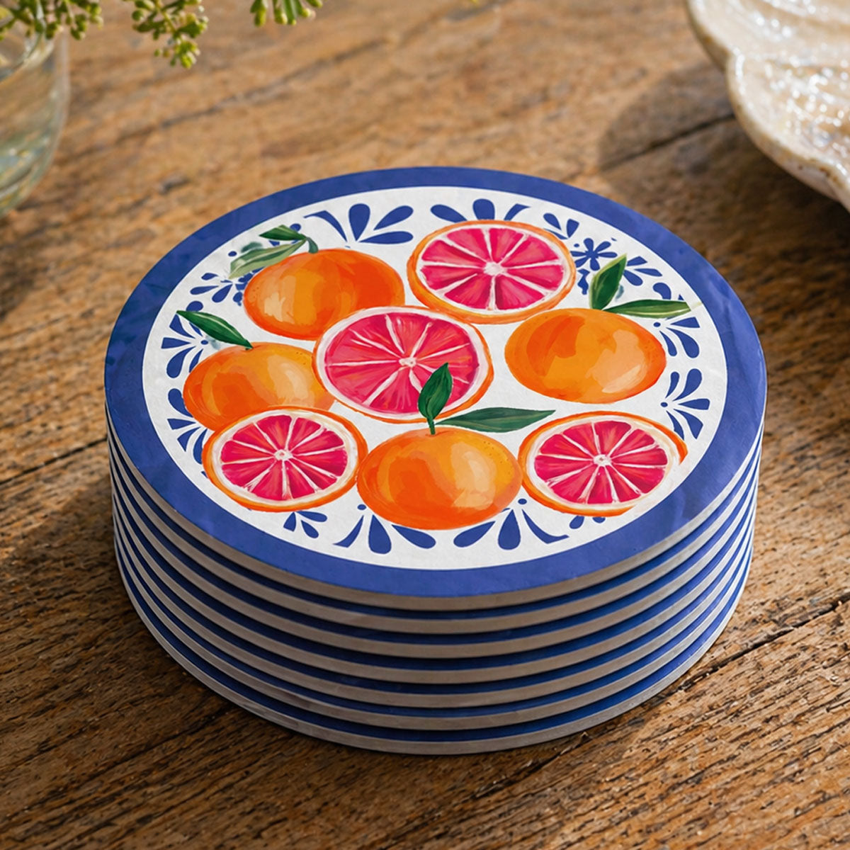 Blood Orange Drinks Coaster (Pack of 12)
