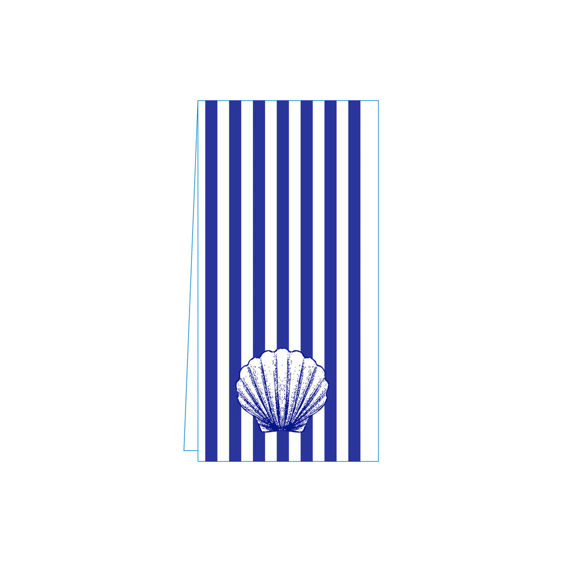 Shell Blue Skinny Napkins (Pack of 25)