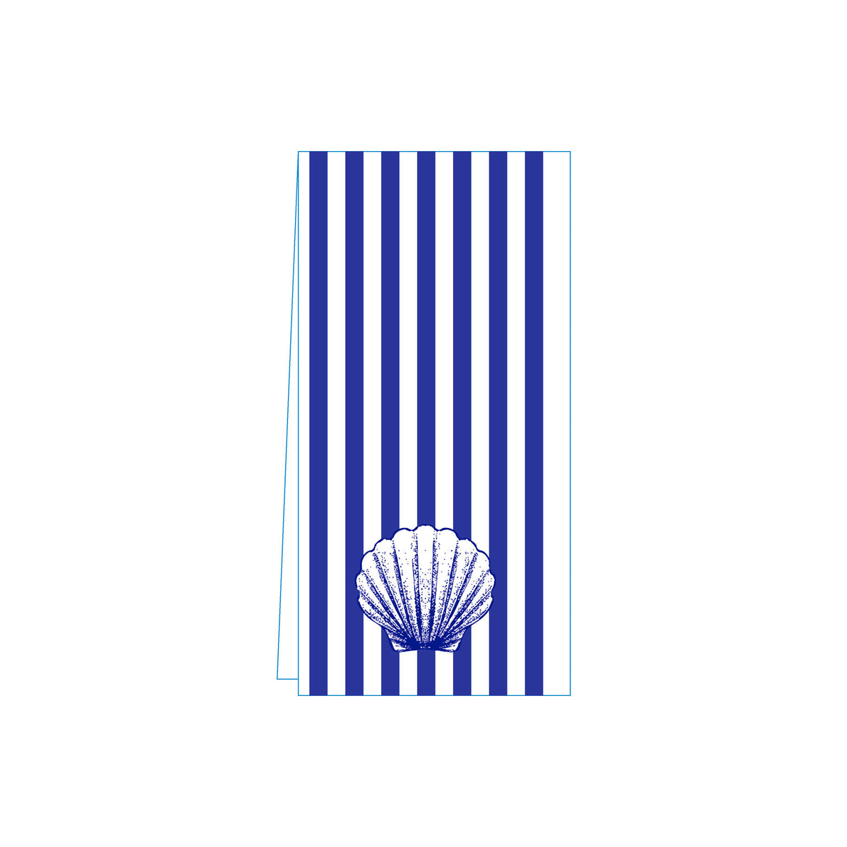 Shell Blue Skinny Napkins (Pack of 25)