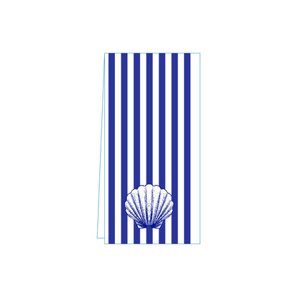Shell Blue Skinny Napkins (Pack of 25)