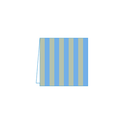 Stripe Green &amp; Blue Cocktail Napkins (Pack of 25)