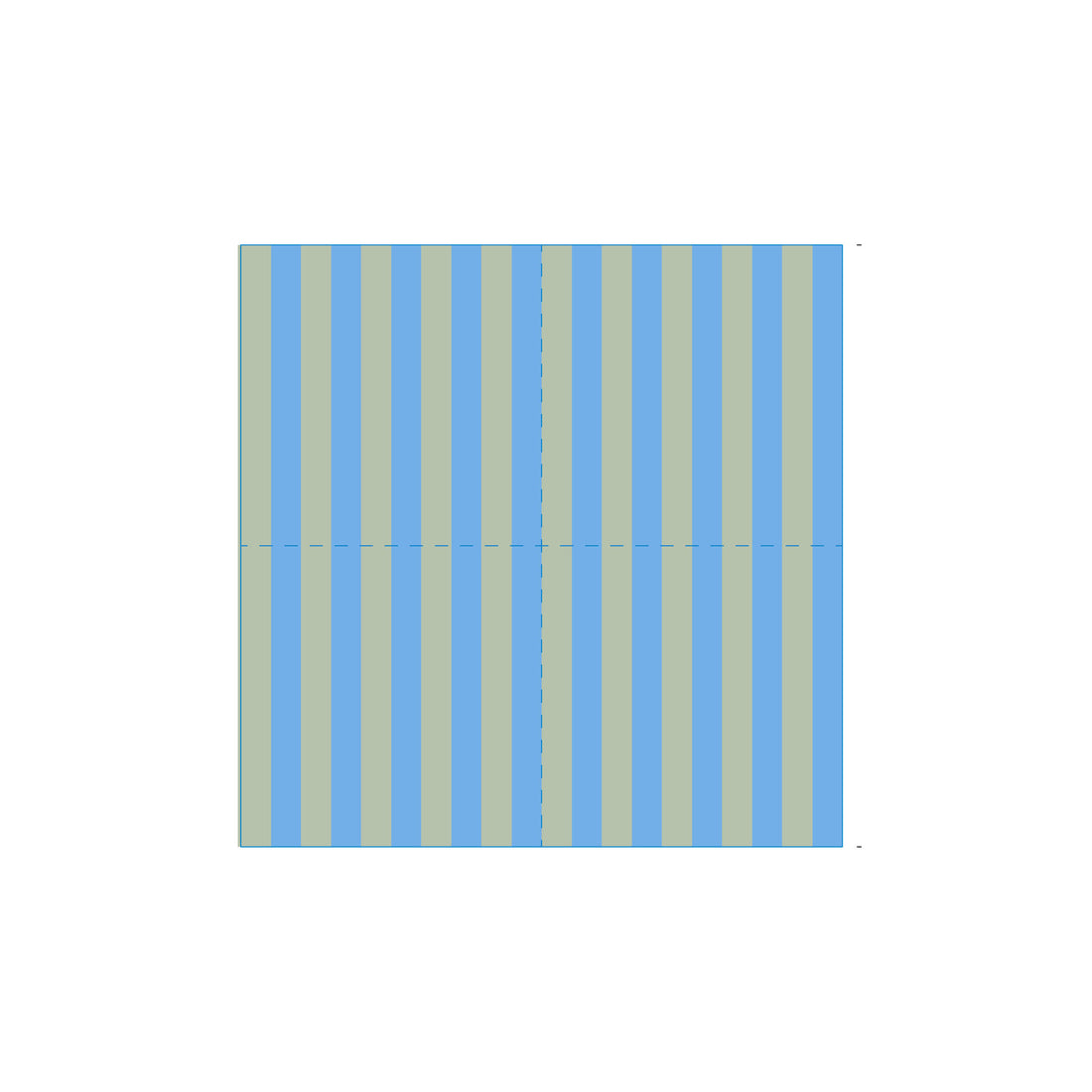 Stripe Green &amp; Blue Cocktail Napkins (Pack of 25)