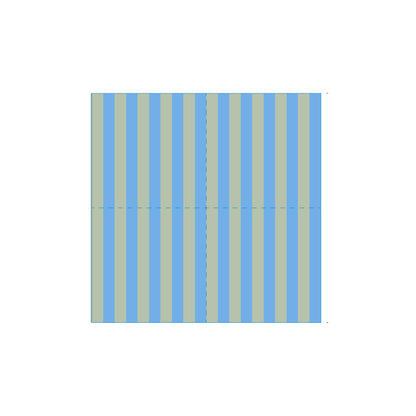 Stripe Green &amp; Blue Cocktail Napkins (Pack of 25)