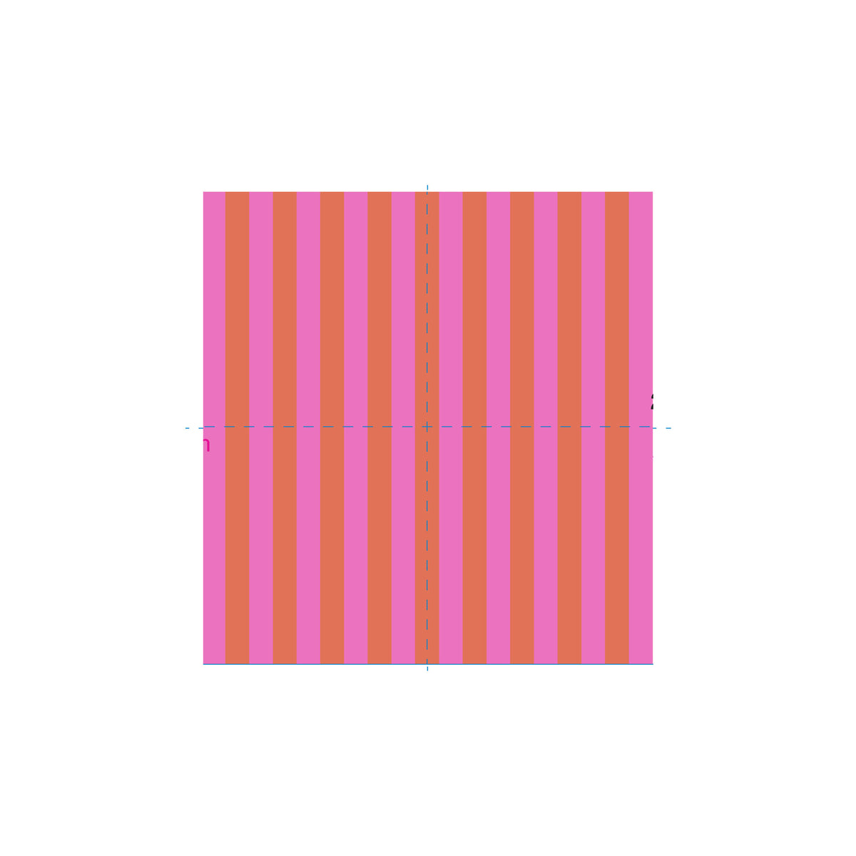 Stripe Pink &amp; Orange Cocktail Napkins (Pack of 25)