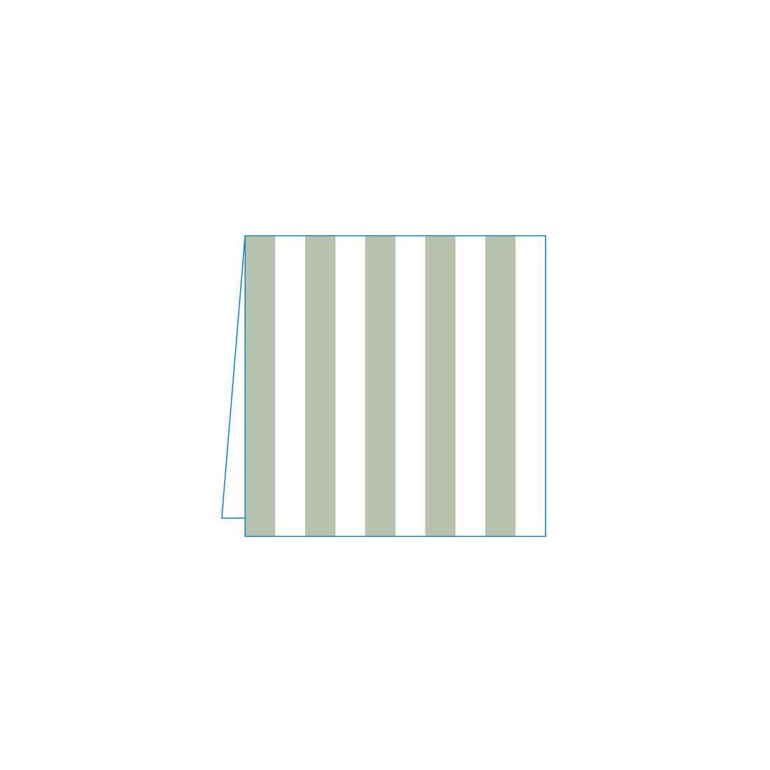 Stripe - Sage Green Cocktail Napkins (Pack of 25)
