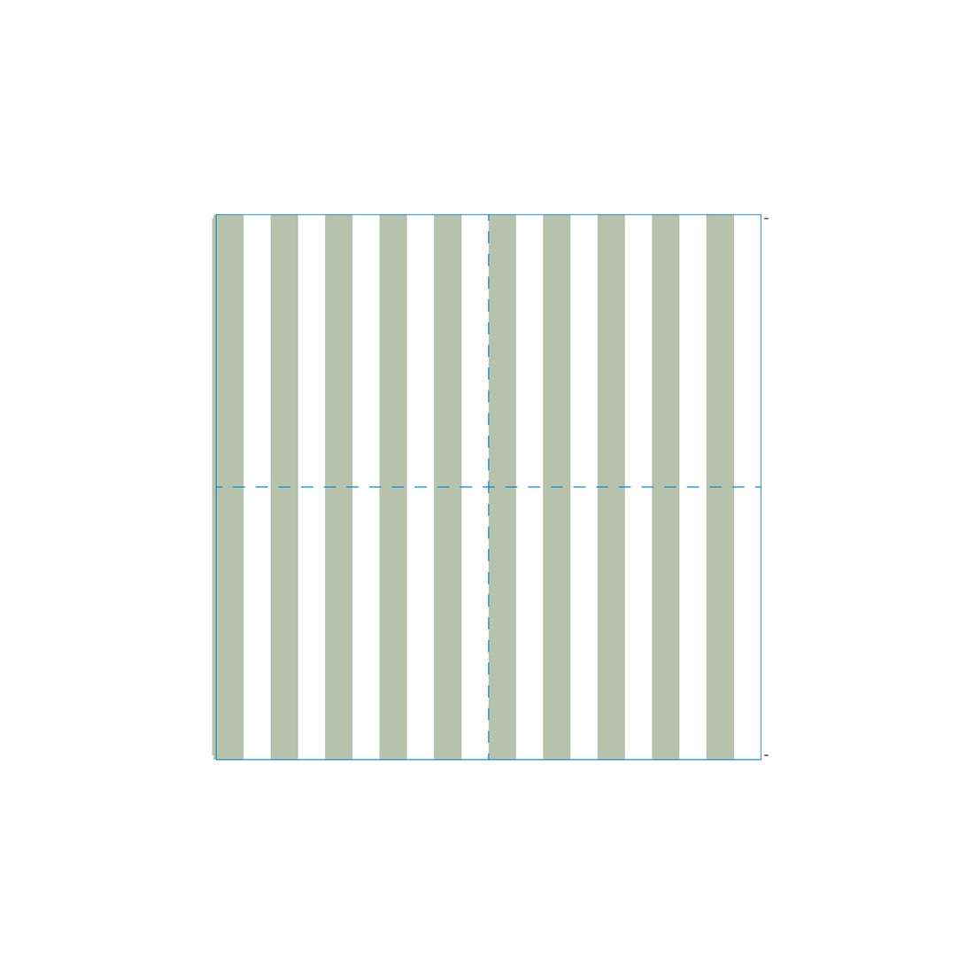 Stripe - Sage Green-  Grande Napkins (Pack of 25)