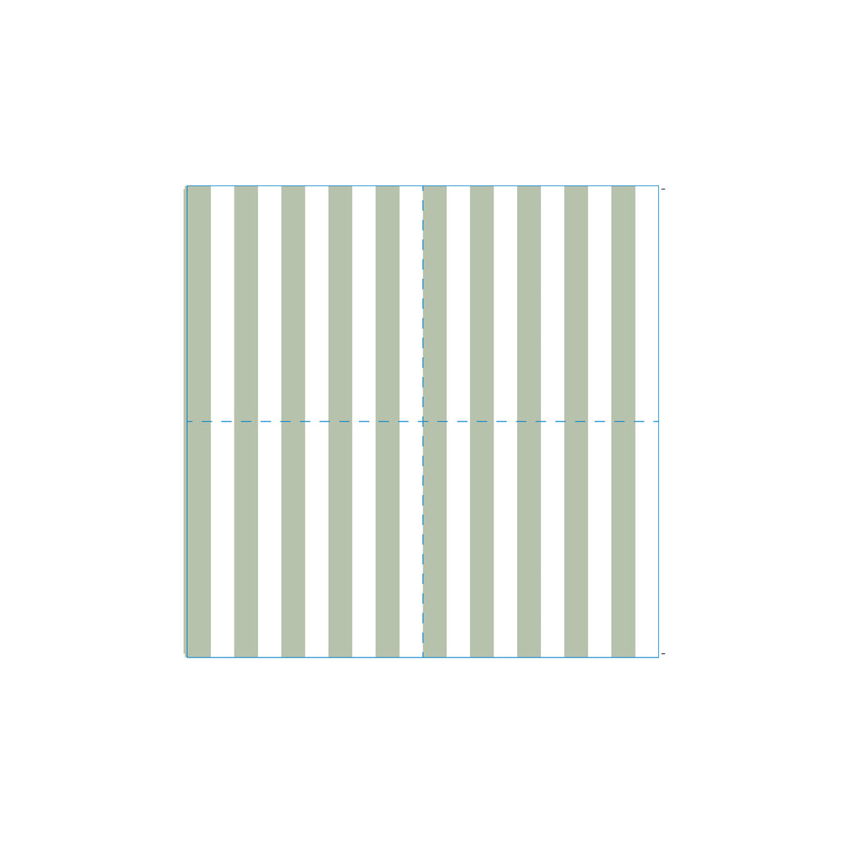 Stripe - Sage Green Cocktail Napkins (Pack of 25)