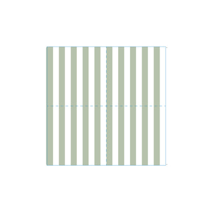 Stripe - Sage Green Cocktail Napkins (Pack of 25)