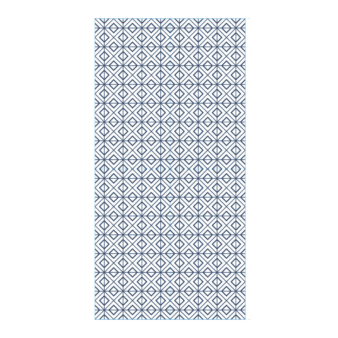 Geometric Navy Skinny  Napkins (Pack of 25)