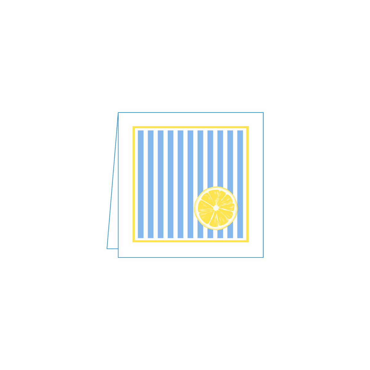 Citrus Stripe Lemon  Cocktail Napkins (Pack of 25)