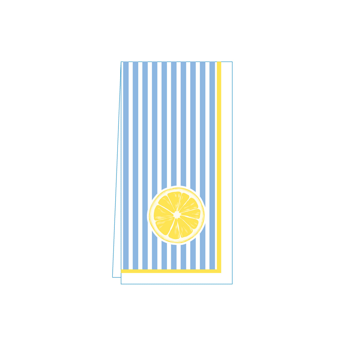 Citrus Stripe Lemon Skinny Napkins (Pack of 25)