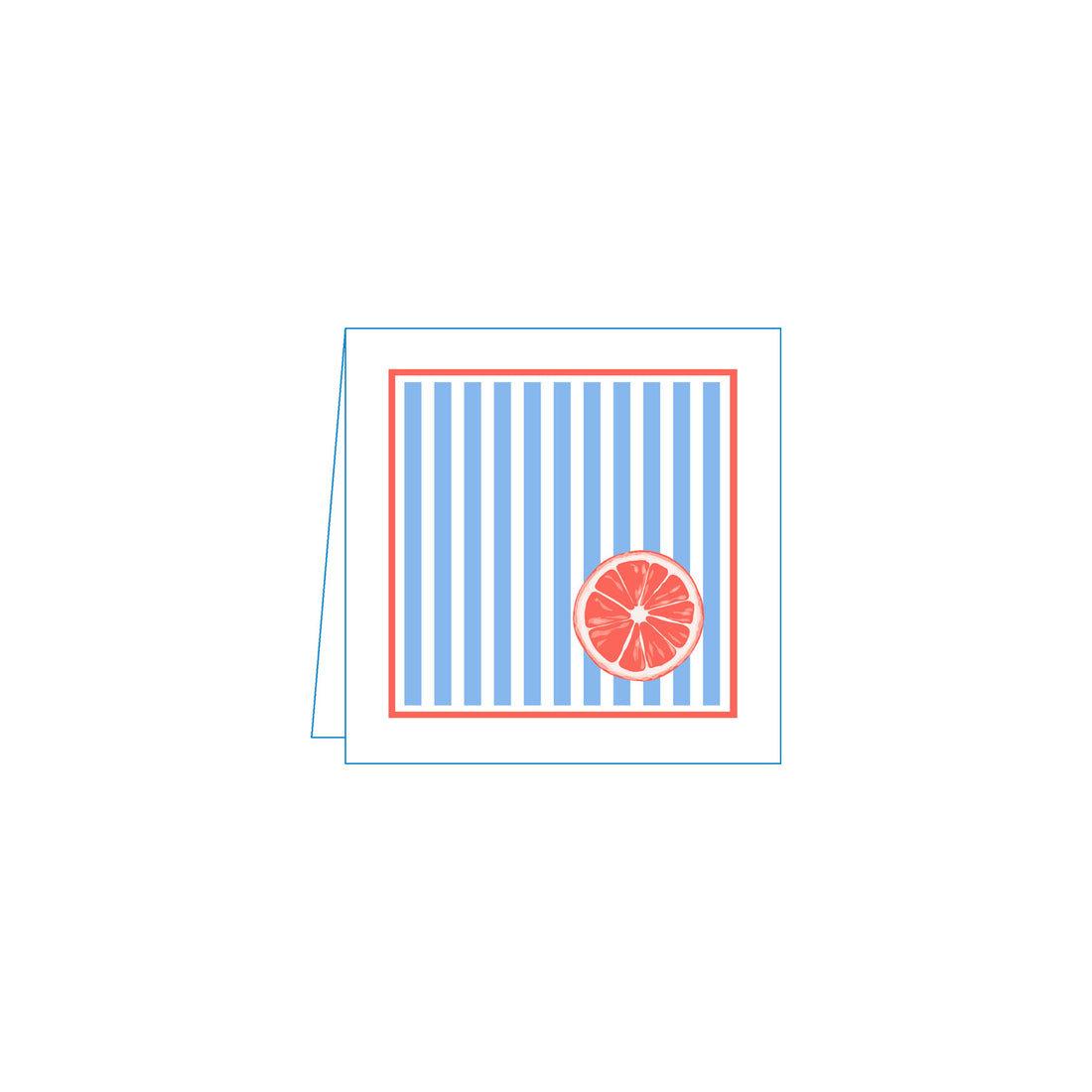 Citrus Stripe Orange Cocktail Napkins (Pack of 25)