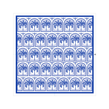 Palms Blue Napkins (Pack of 25)