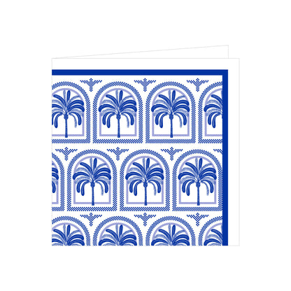 Palms Blue Napkins (Pack of 25)