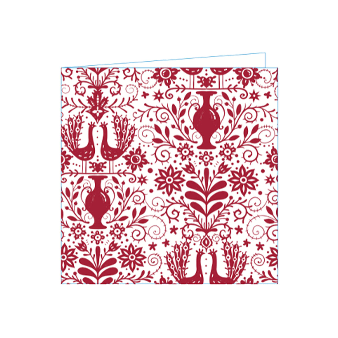 Peacock Red Napkins (Pack of 25)
