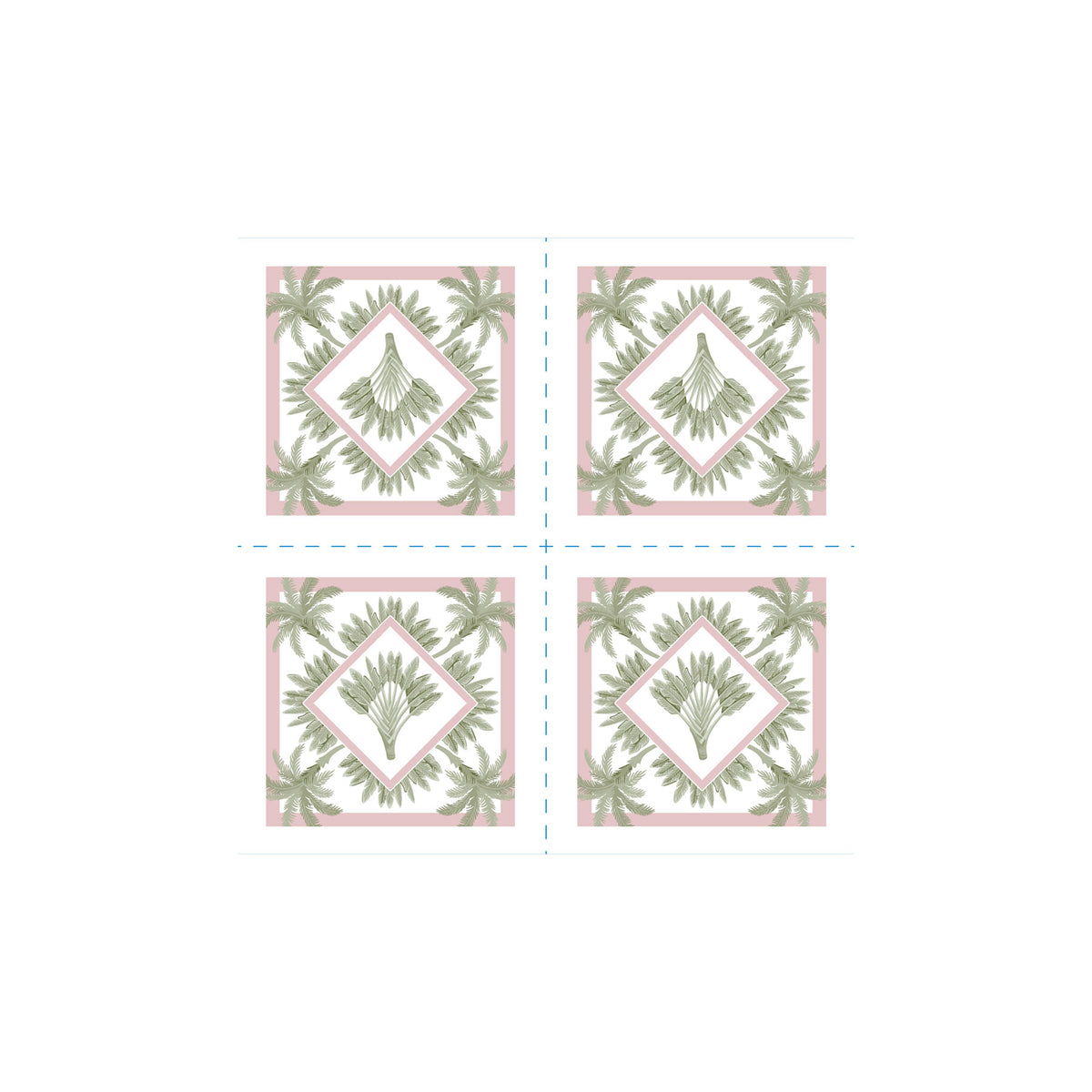 Pink Palm Cocktail  Napkins (Pack of 25)