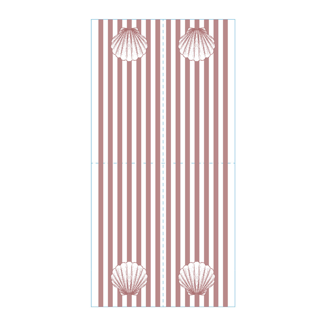 Shell Pink Skinny Napkins (Pack of 25)
