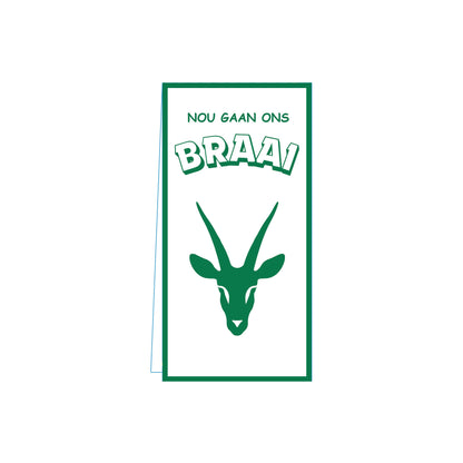 Braai - Nou Gaan Ons Braai Skinny Napkins (Pack of 25)