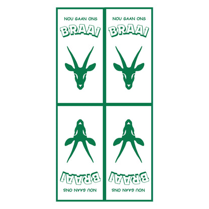 Braai - Nou Gaan Ons Braai Skinny Napkins (Pack of 25)
