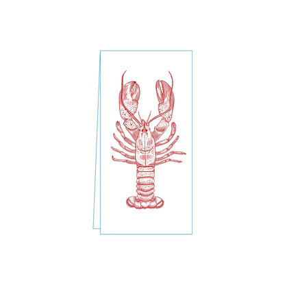 Lobster Red Skinny Napkins (Pack of 25)