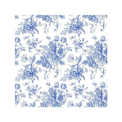 Vintage Floral Napkins (Pack of 25) - Blue