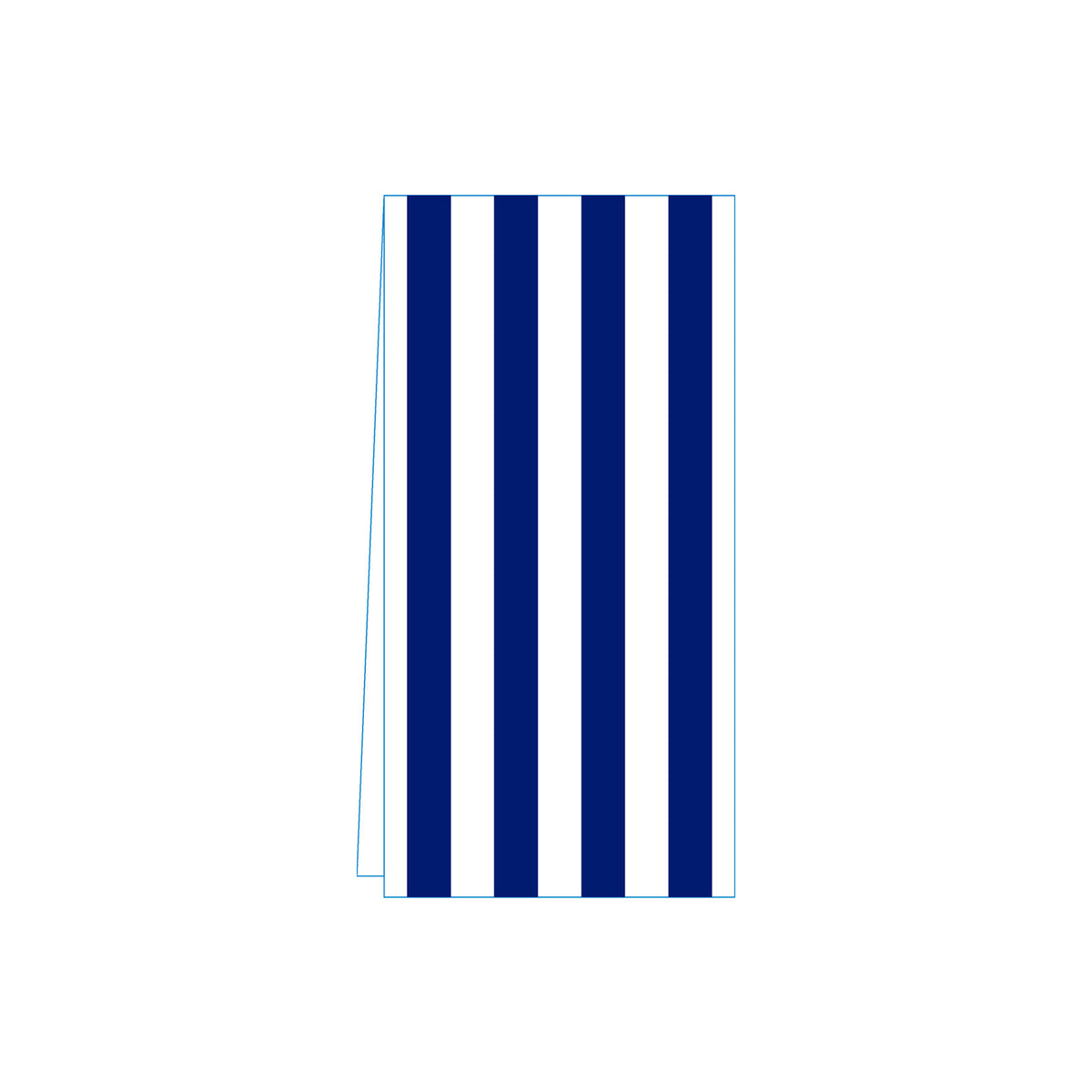 Stripe Blue Skinny Napkins (Pack of 25)