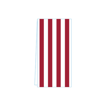 Stripe Red Skinny Napkins (Pack of 25)