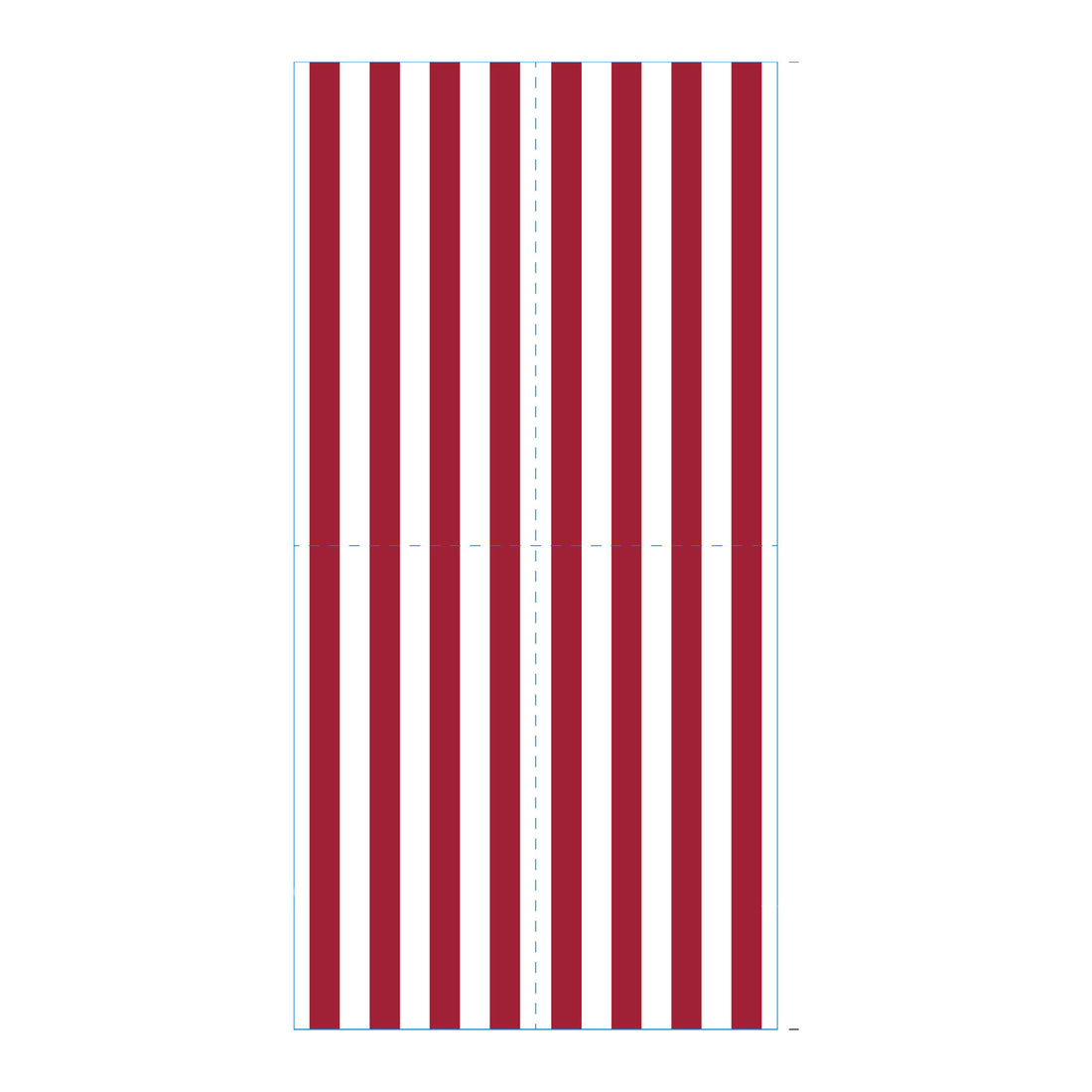 Stripe Red Skinny Napkins (Pack of 25)
